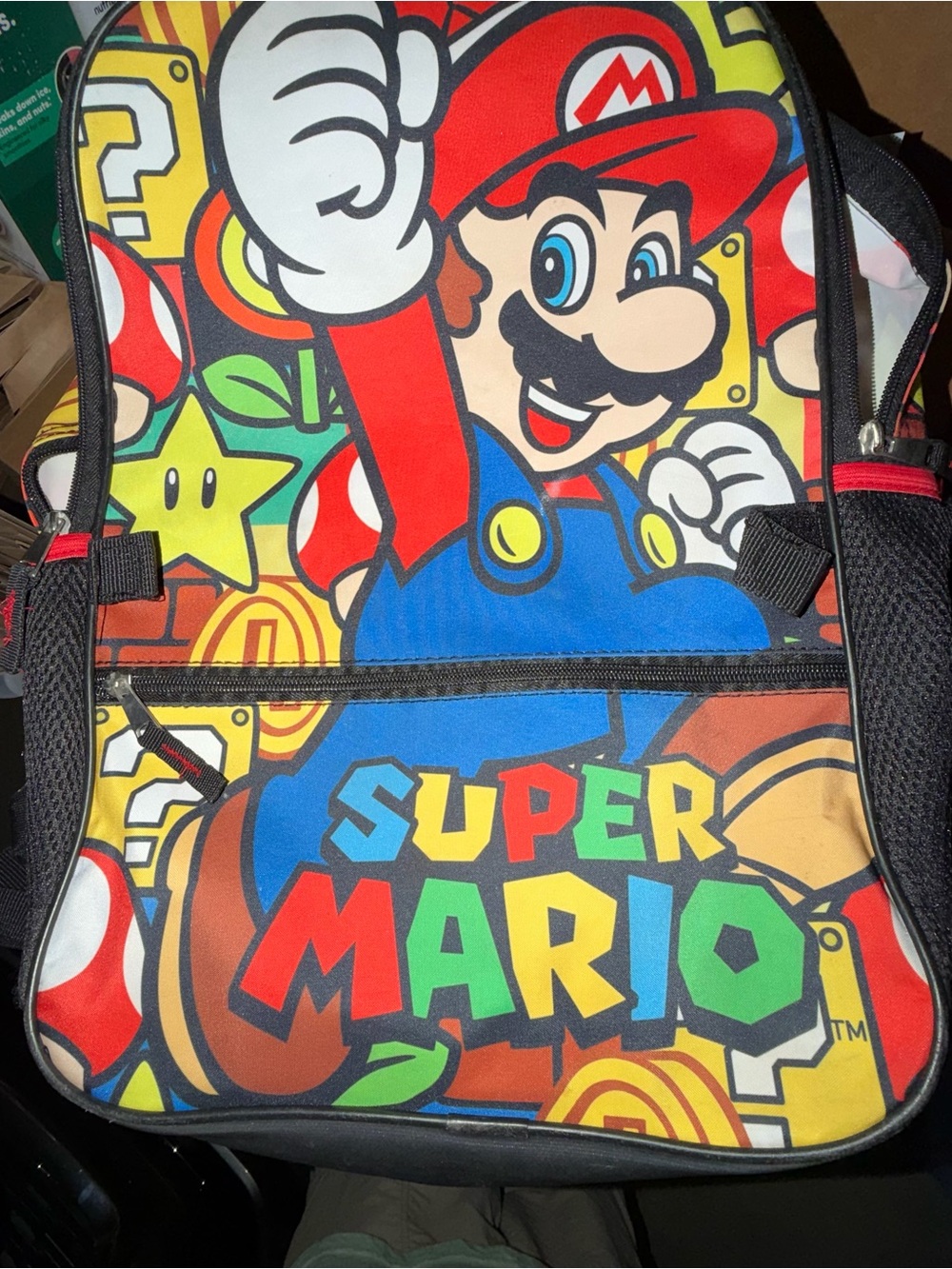 Super Mario Brothers Bros Kids Backpack Laptop Bag Nintendo Collector 2021 Flaw
